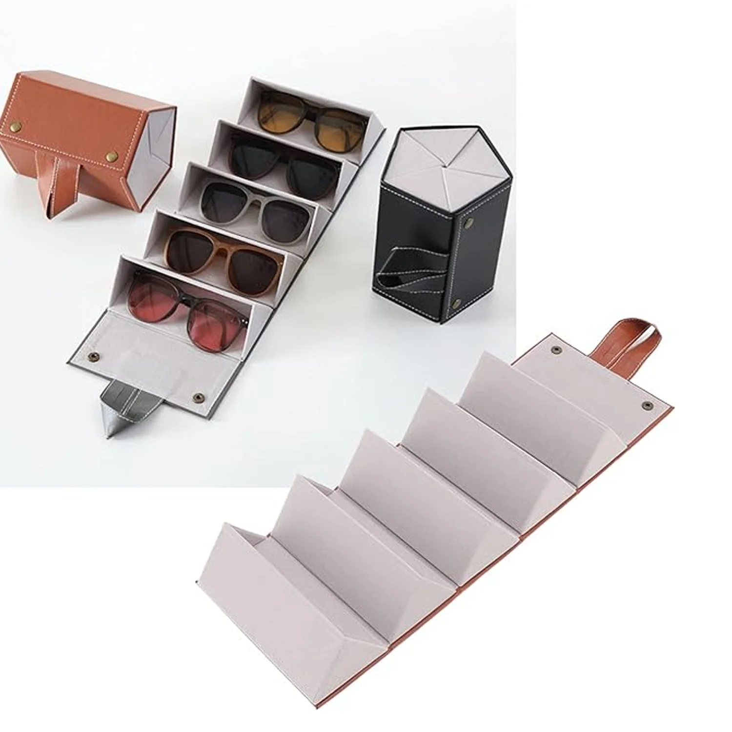 5 Slots Sunglasses Organizer Box, Glass Holder Box, spectacle case of sunglasses - Image 7