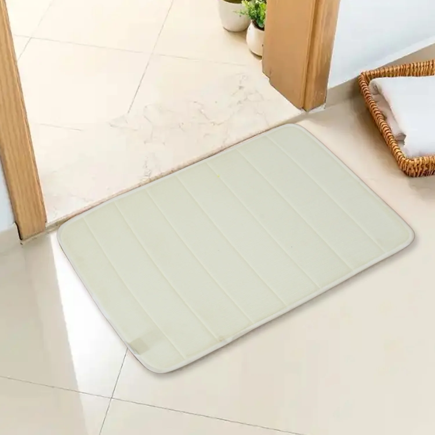 Super Absorbent Floor Mat Non-Slip Mat, Bath Mat, Instant Drying Mat, Bathroom Rug, Absorbent Bath Mat, Suitable for Bathroom, Kitchen, Door Mat - Image 4