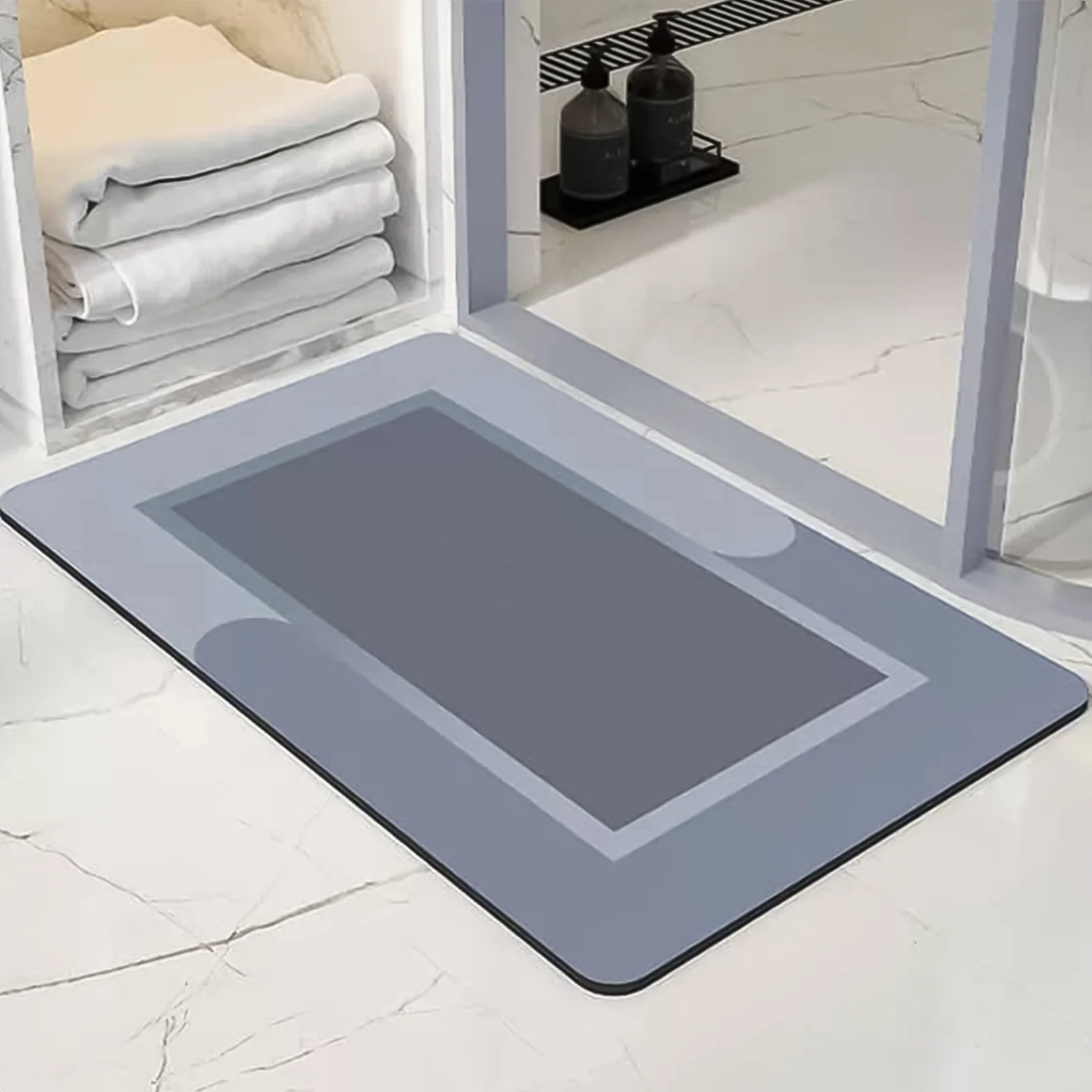 Super-Absorbent Quick-Dry Bathroom Floor Mat - (1 Pc / 80x50 Cm) - Image 4