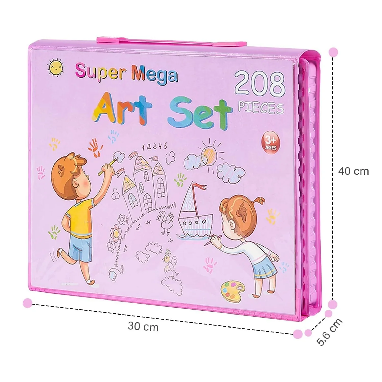 Super Mega Art & Craft Drawing Coloring Kit (208 Pc) - Image 7