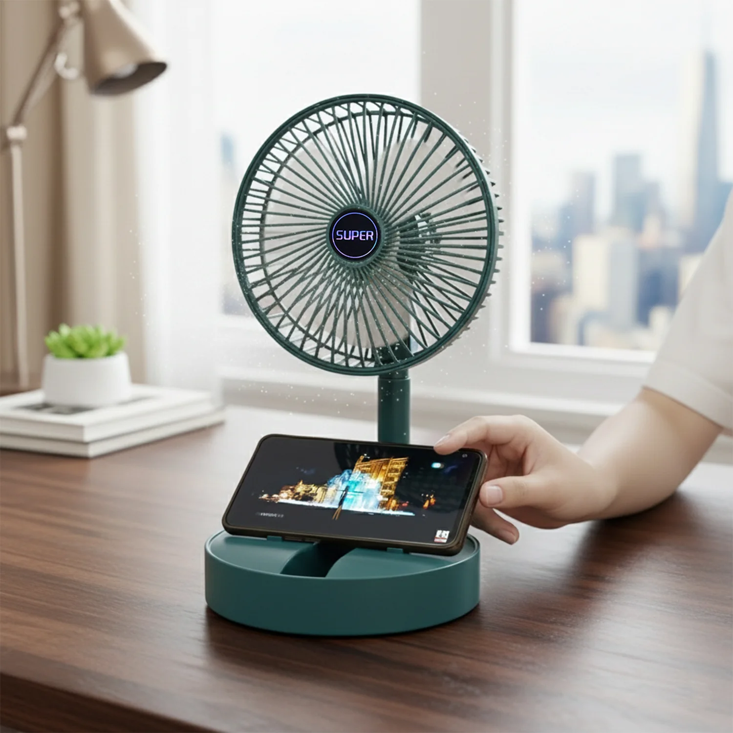 Super Multi-Function Folding Fan (1 Pc) - Image 8