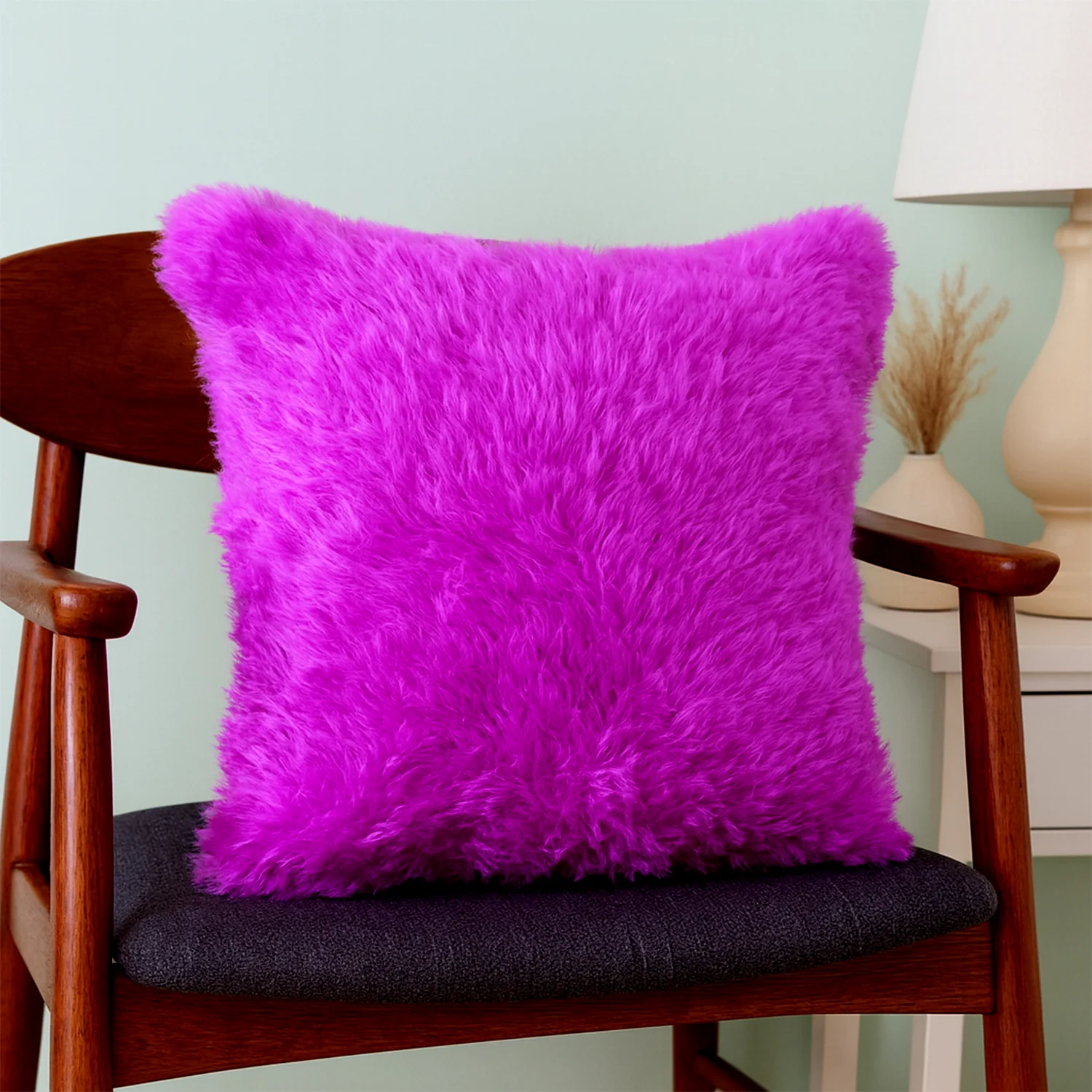Super Soft Fluffy Cushion Pillow (1 Pc, Mix Color) - Image 3
