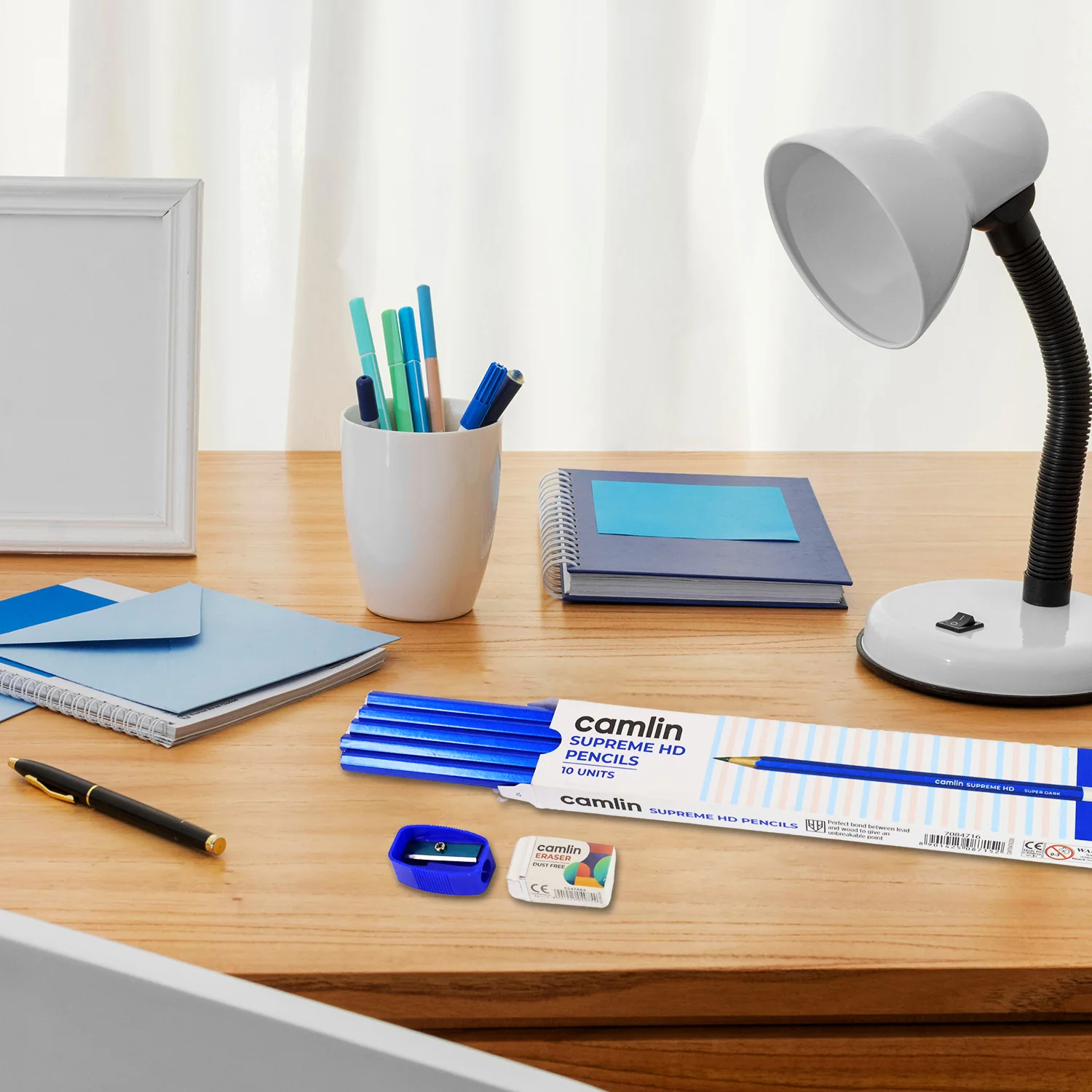 Superme hd Wooden Pencil With Sharpener and Eraser - Image 5