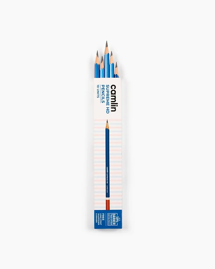 Superme hd Wooden Pencil With Sharpener and Eraser - Image 7