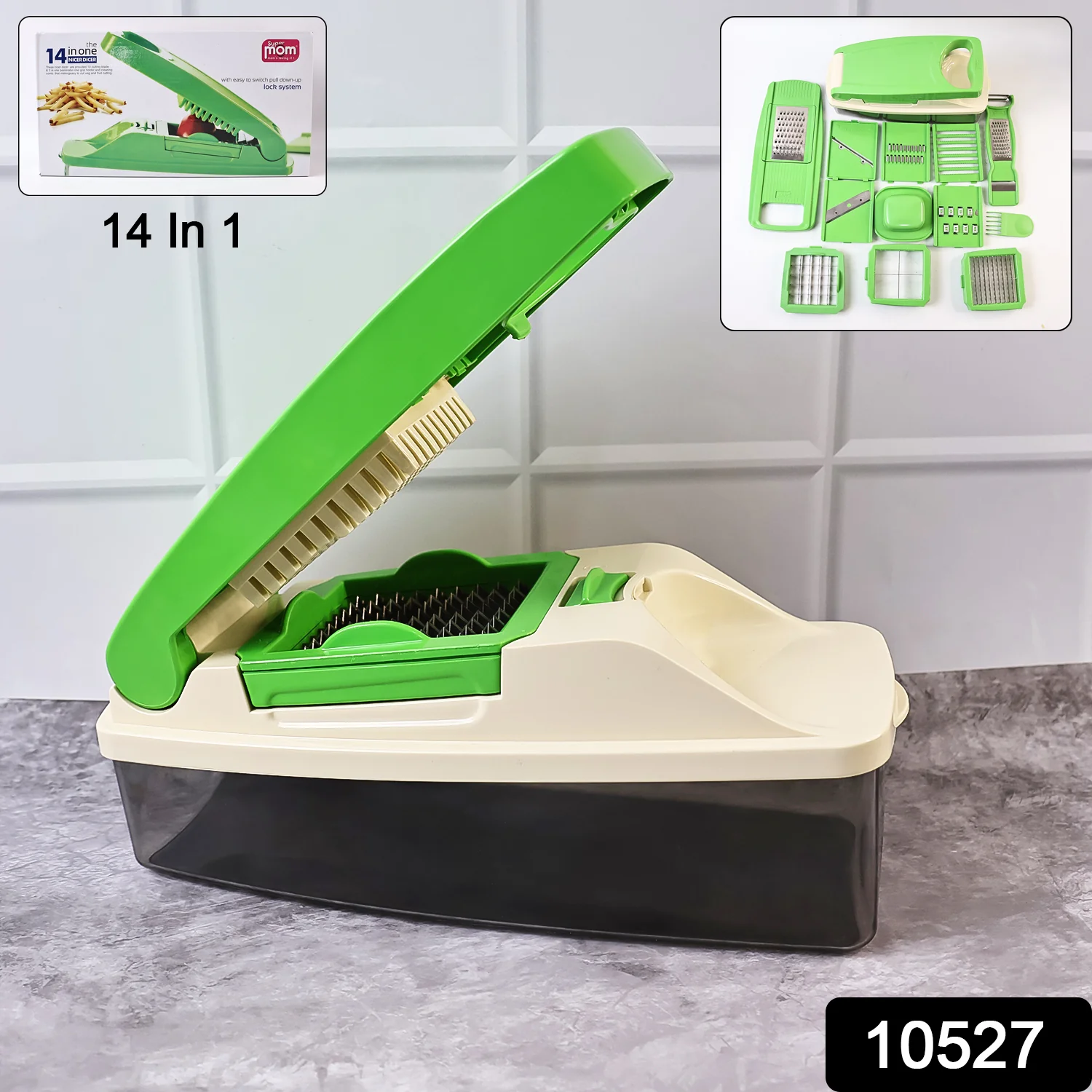 Supermom 14-in-1 Nicer Dicer – Multipurpose Vegetable & Fruit Chopper - Image 2