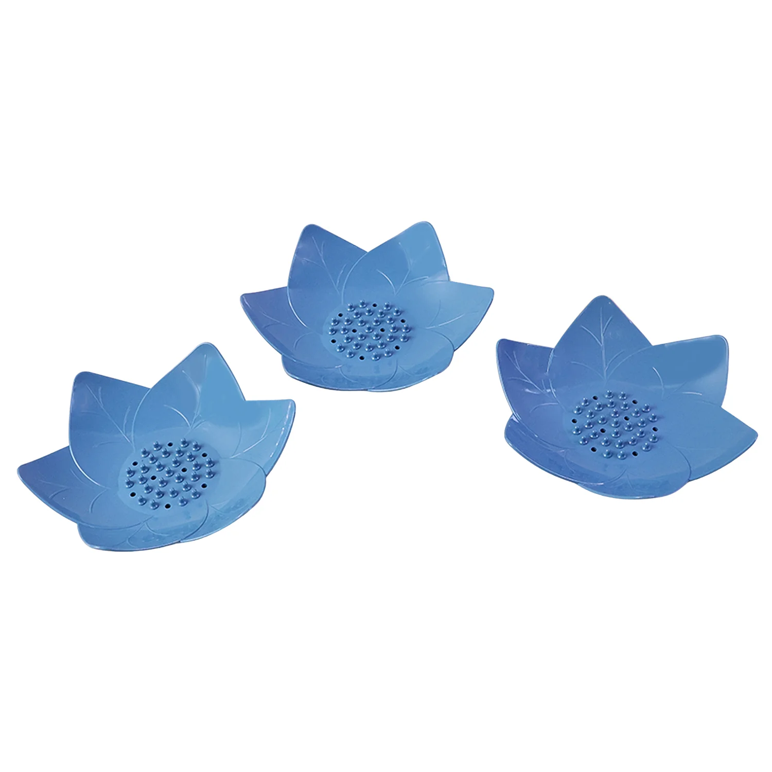 Supermom 3-Piece Lotus Blossom Design Soap Holder Set - Image 5