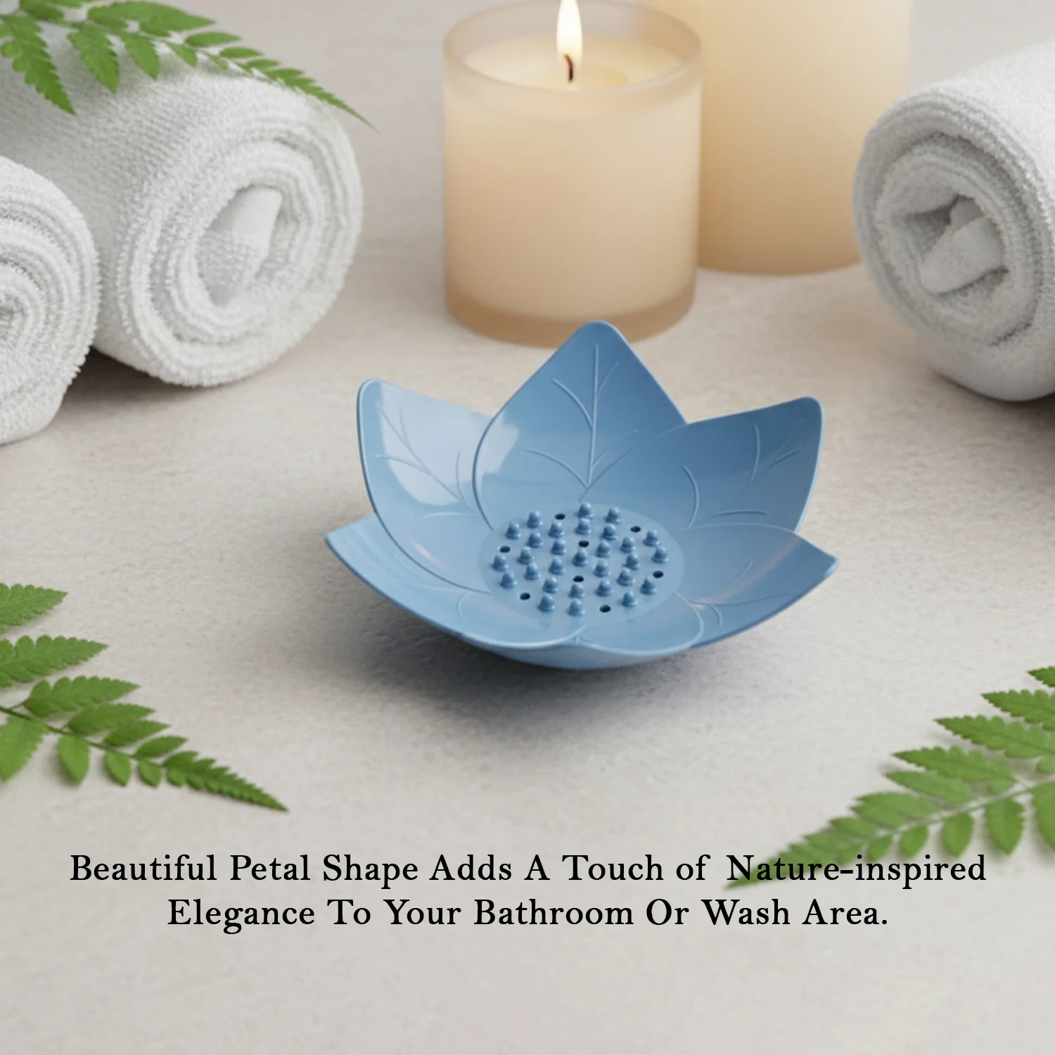 Supermom 3-Piece Lotus Blossom Design Soap Holder Set - Image 9