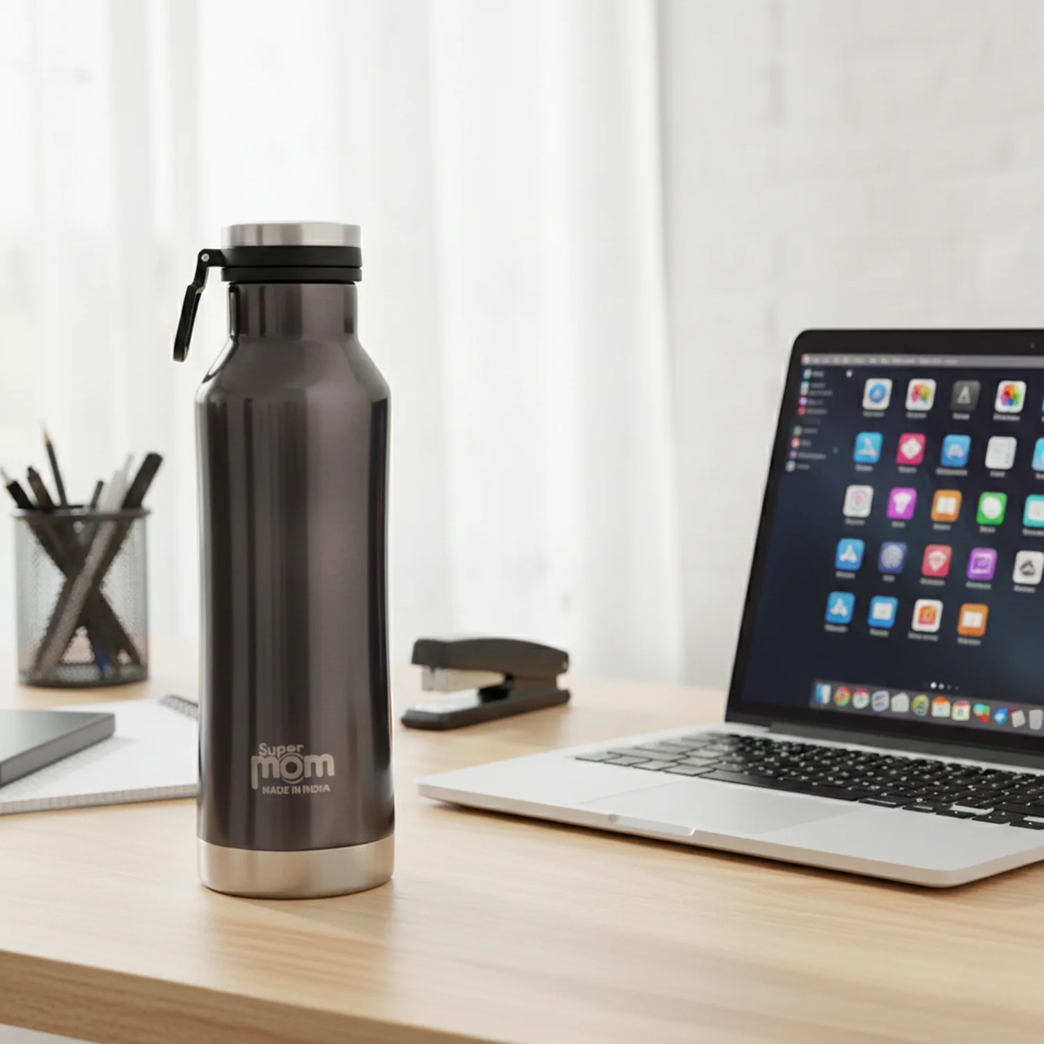 Supermom 500 ML Stainless Steel Insulated Hydro Water Bottle, Vacuum Flask - Image 6