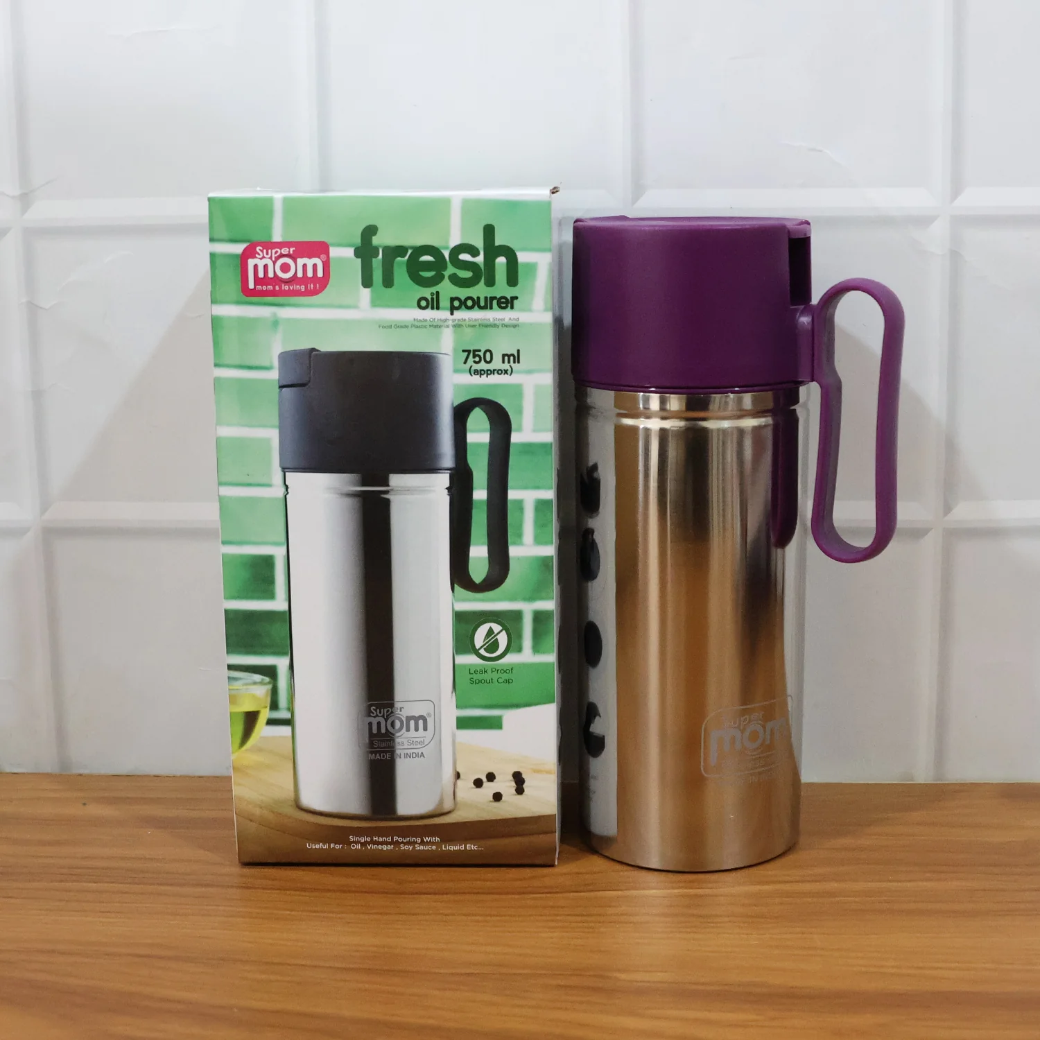 Supermom 750ml Approx. Stainless Steel Oil Pourer (1 Pc) - Image 9