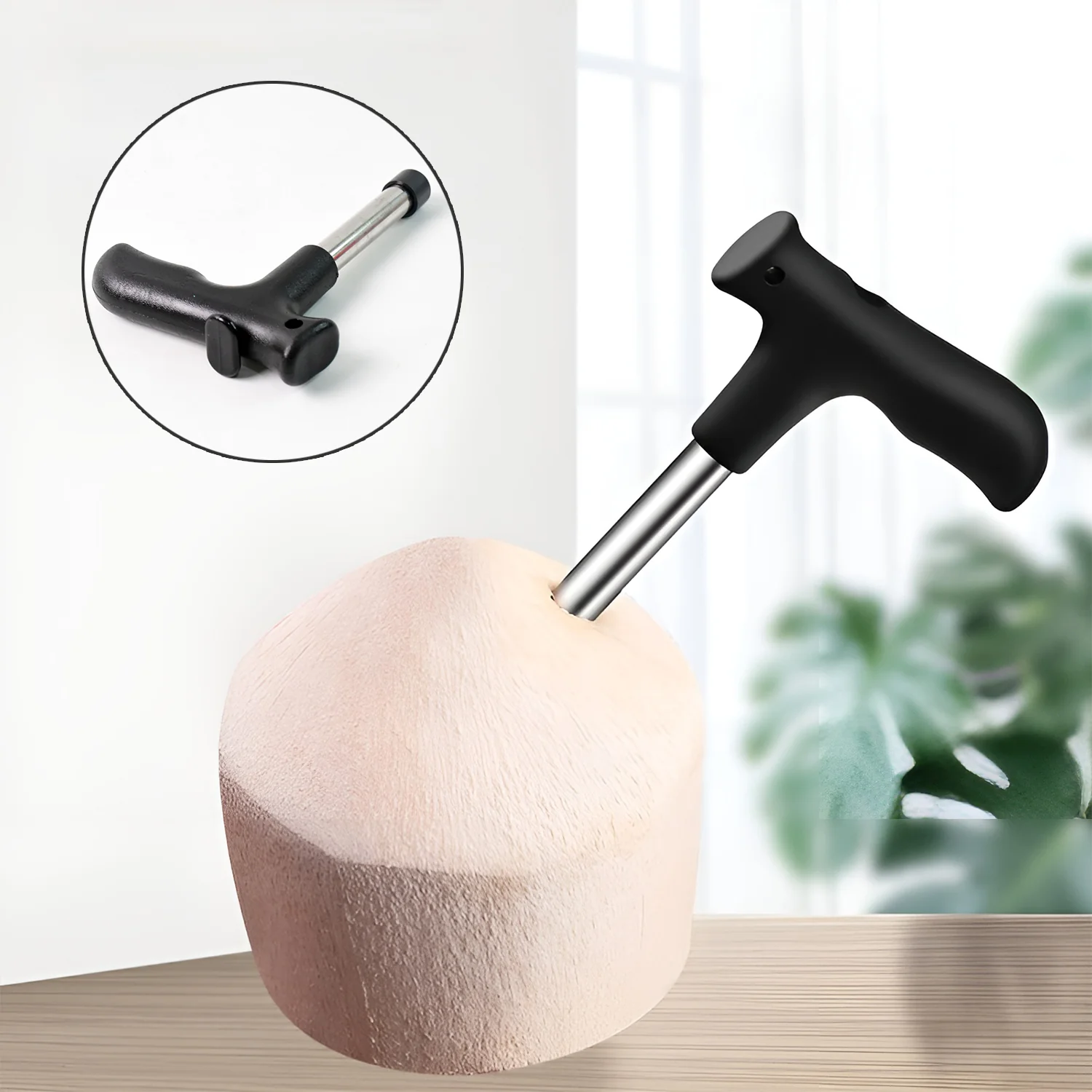 Supermom Coconut Opener Tool with Ergonomic Handle (1 Pc) - Image 4