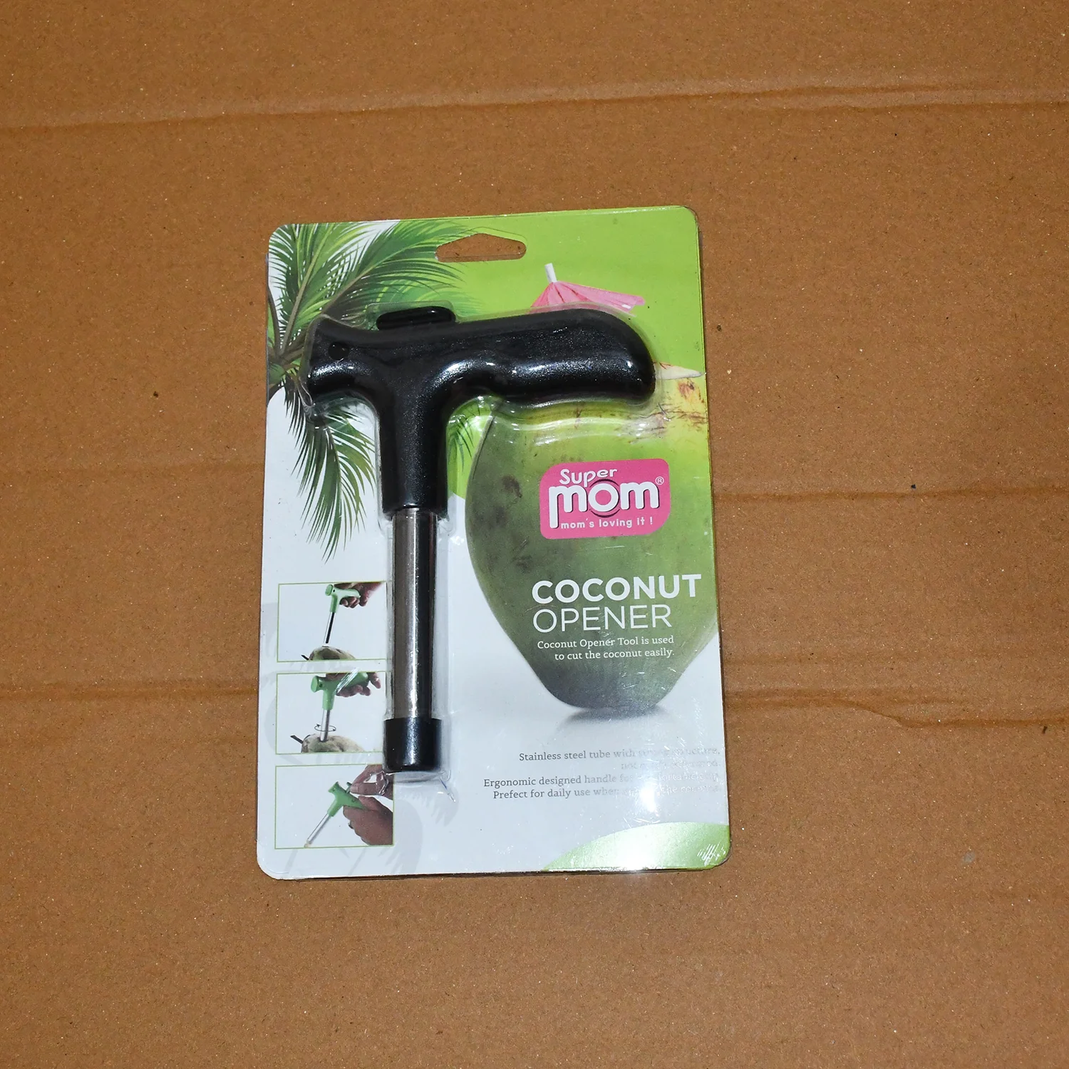 Supermom Coconut Opener Tool with Ergonomic Handle (1 Pc) - Image 7