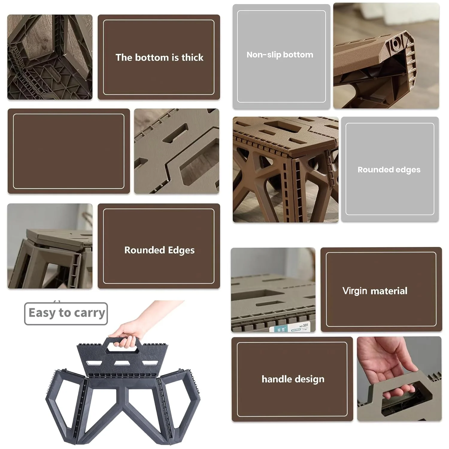 Supermom Comfort Multi-Purpose Folding Stool (18 Inch) - Image 9