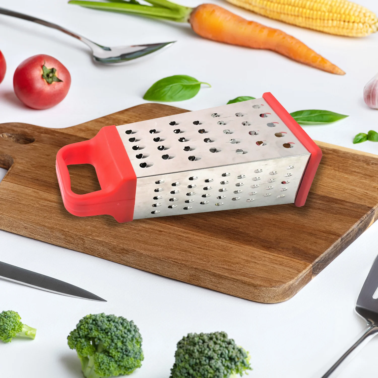 Supermom 5-in-1 Comfort Stainless Steel Grater and Slicer - Image 4