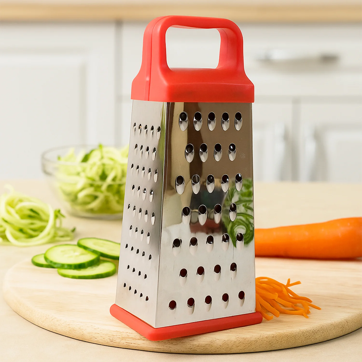Supermom 5-in-1 Comfort Stainless Steel Grater and Slicer - Image 6