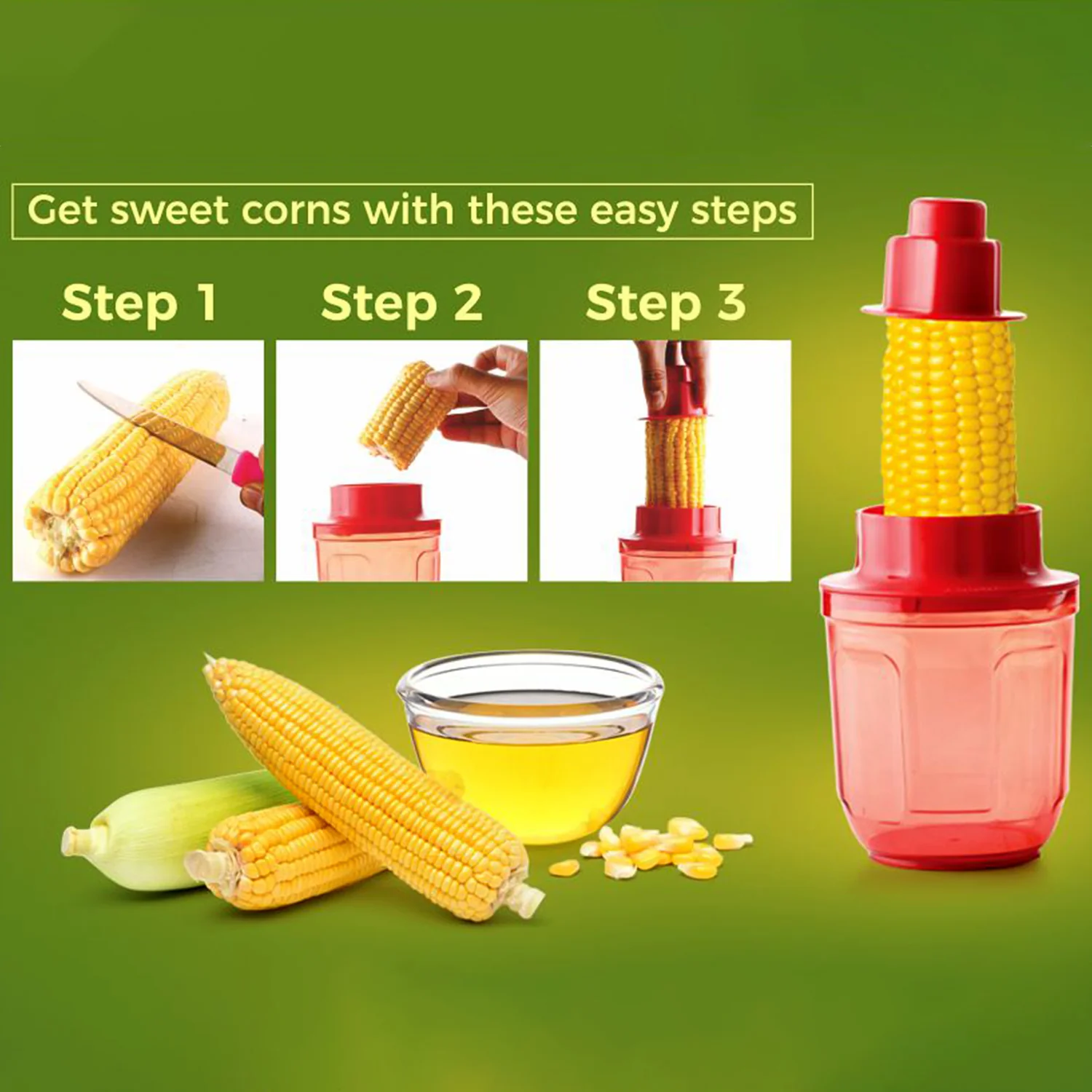 Supermom Corn Cutter with Steel Blades (1 Pc) - Image 3