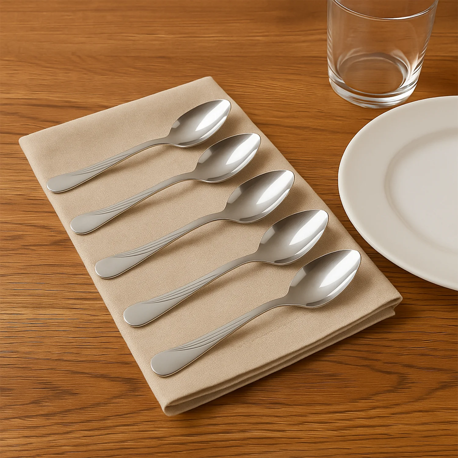 Supermom Diamond Stainless Steel Dining Spoon (6 Pc / Set) - Image 3