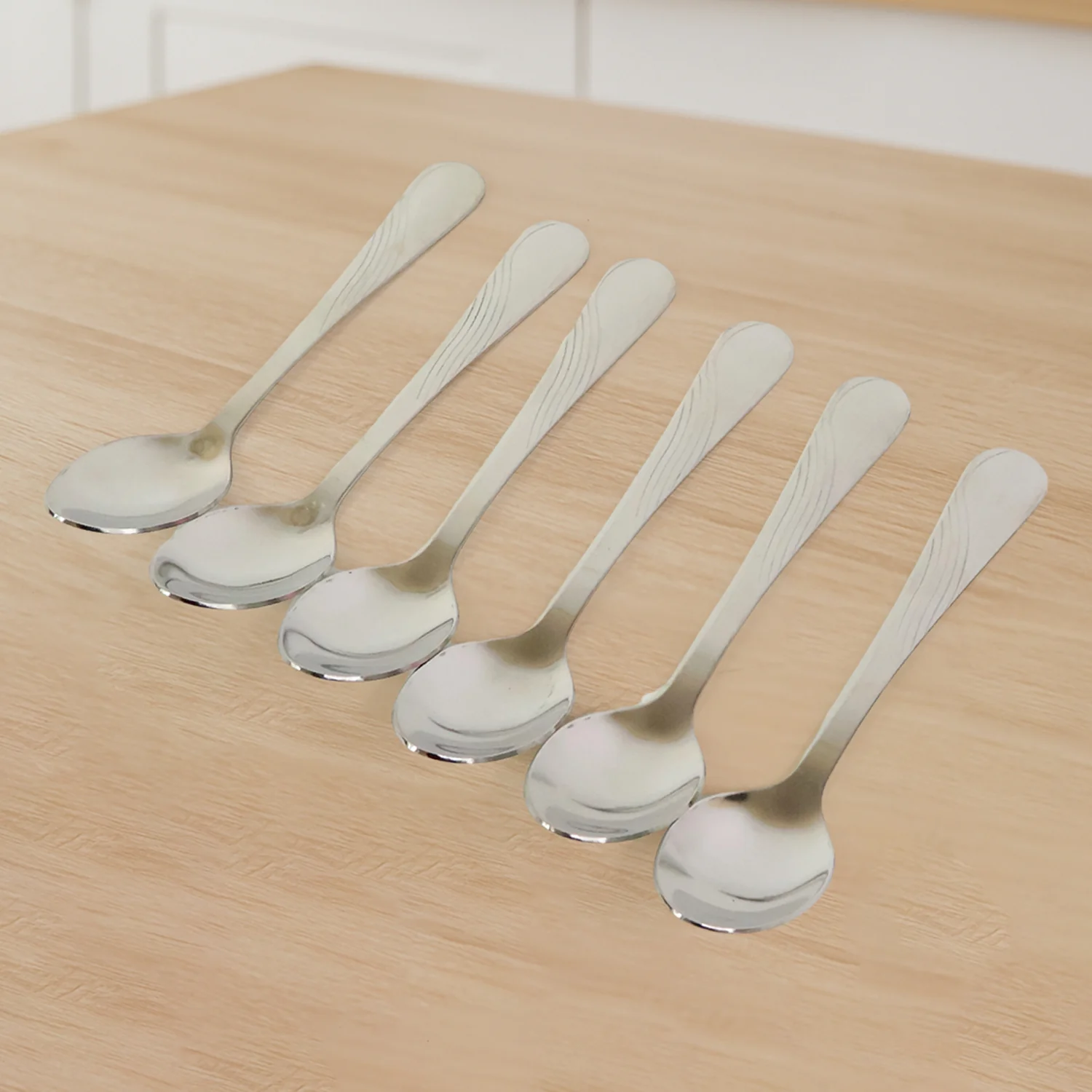 Supermom Diamond Stainless Steel Dining Spoon (6 Pc / Set) - Image 4