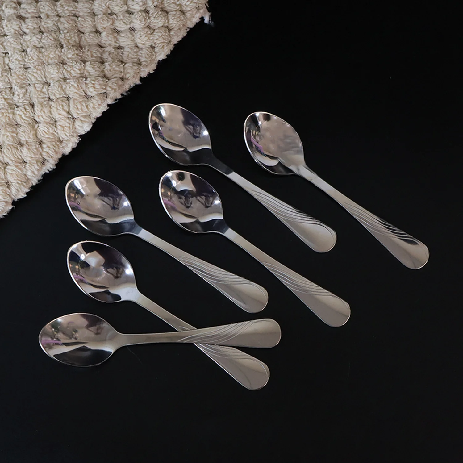 Supermom Diamond Stainless Steel Dining Spoon (6 Pc / Set) - Image 6