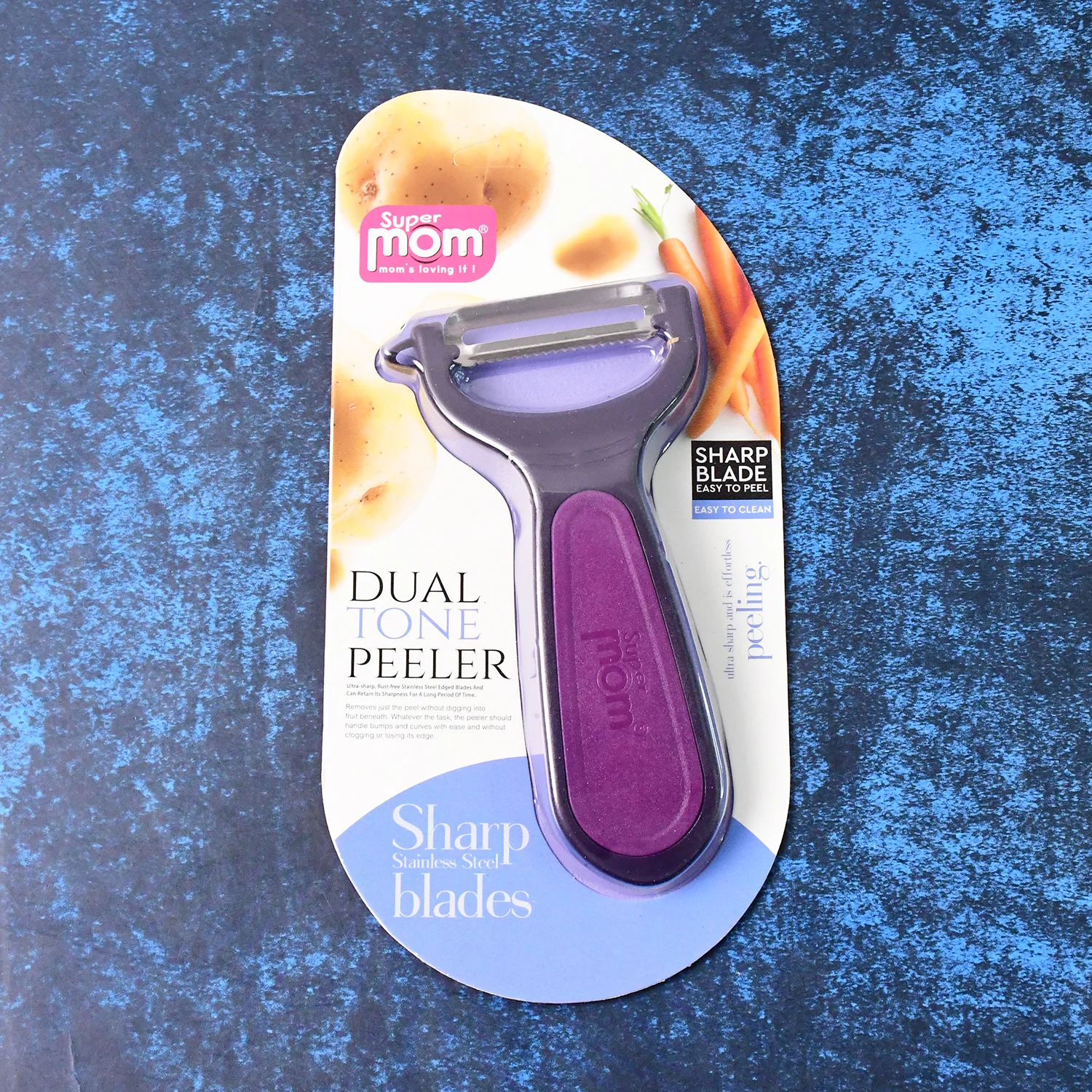 Supermom Dual Tone Peeler with Ultra Sharp Stainless Steel Blade (1 Pc) - Image 8