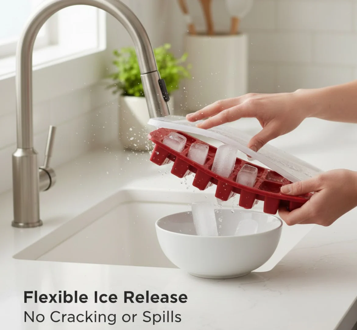 Supermom Frizzy Ice Tray with 2-in-1 Compartment for Ice Cubes and Storage Box (1 Pc) - Image 8