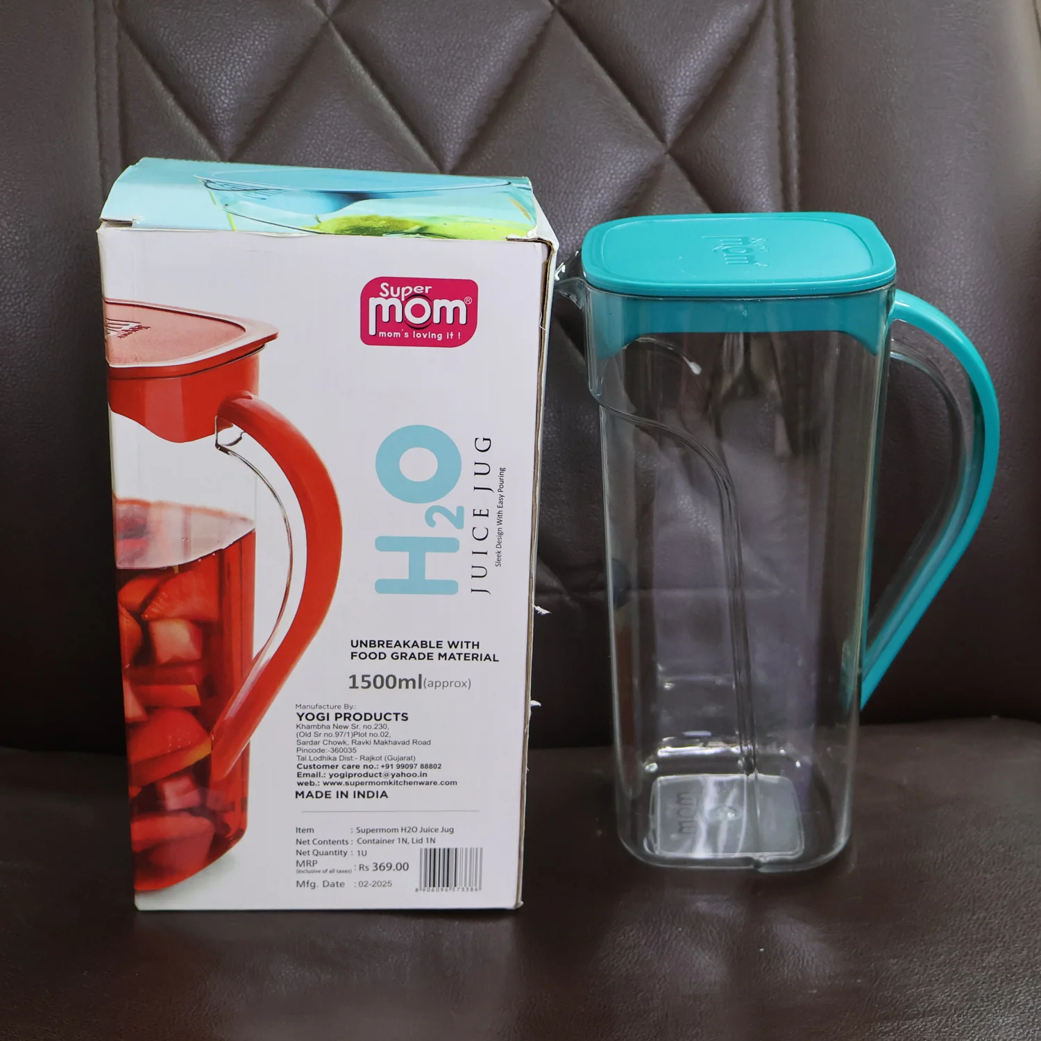 Supermom Plastic H2O Juice Jug 1500ml - Image 10