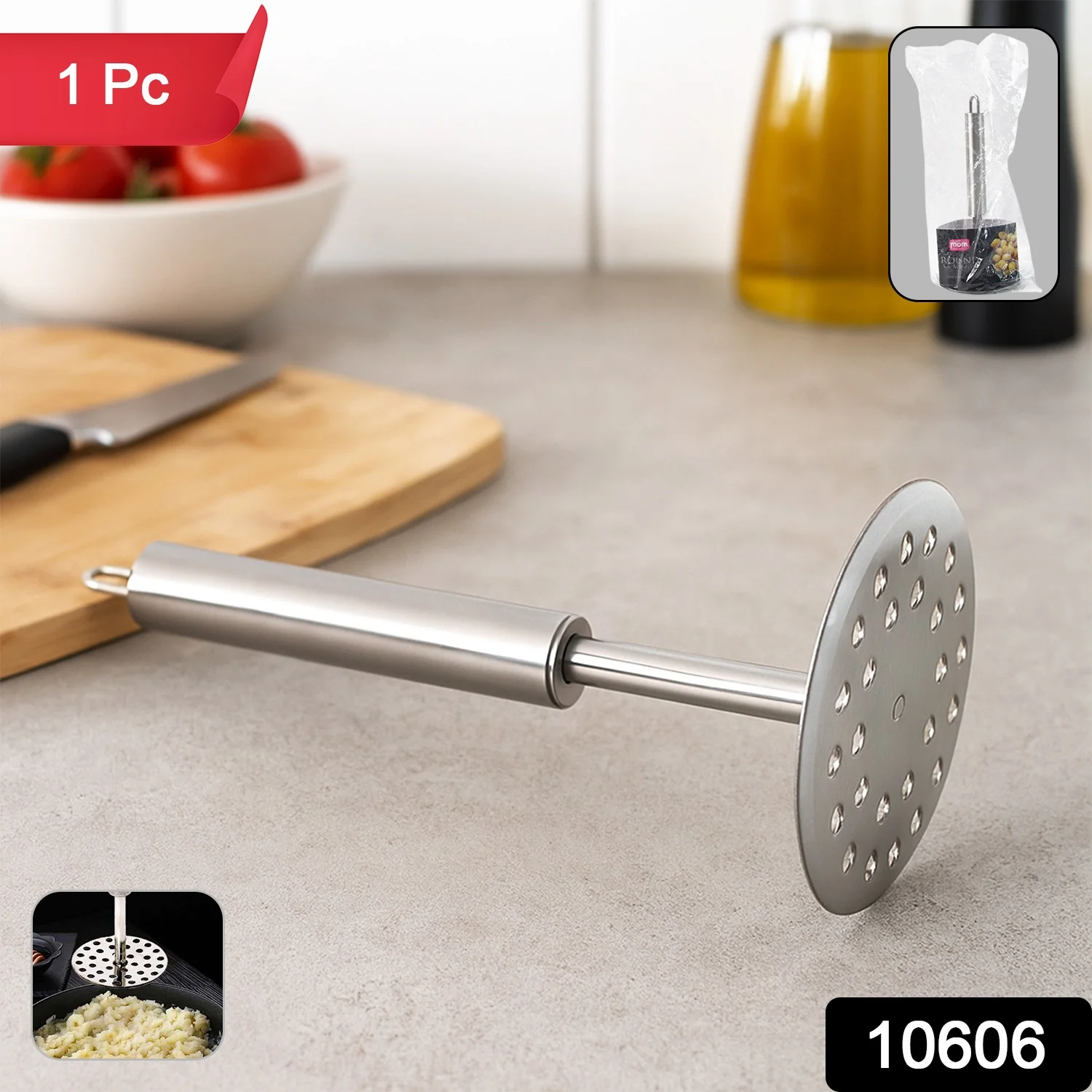 Supermom Heavy Duty Stainless Steel Potato Masher (1 Pc) - Image 2