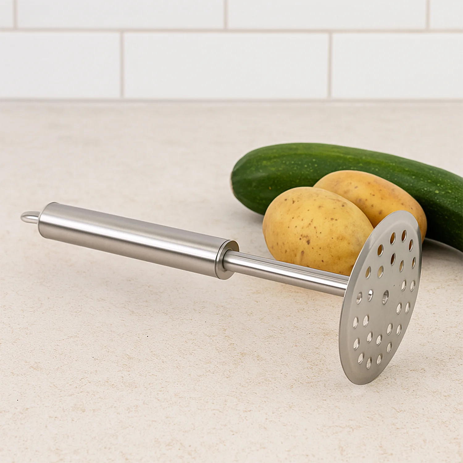 Supermom Heavy Duty Stainless Steel Potato Masher (1 Pc) - Image 3