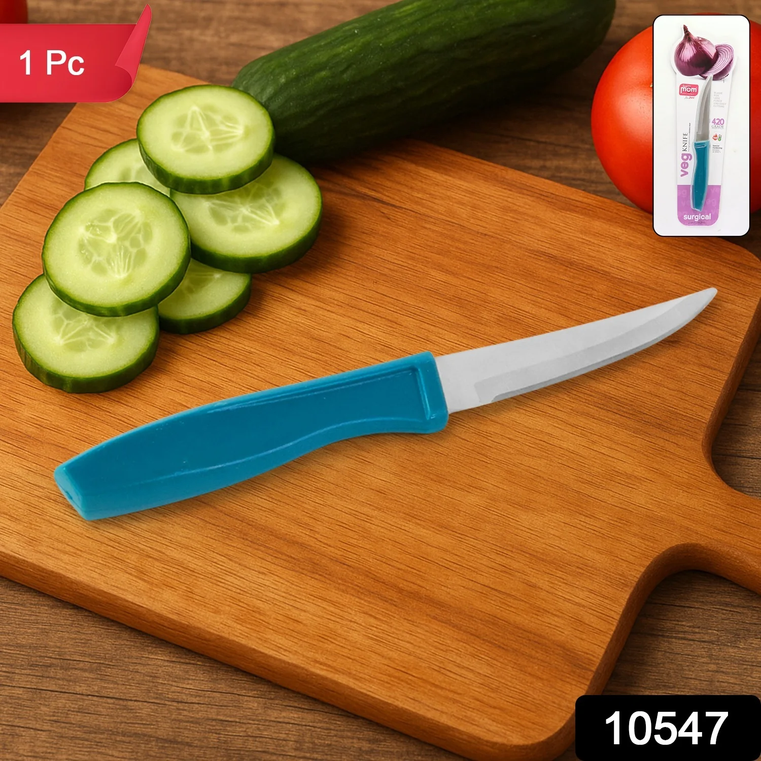 Supermom High-Quality Stainless Steel Vegetable Knife, Chhari  (1 Pc) - Image 2