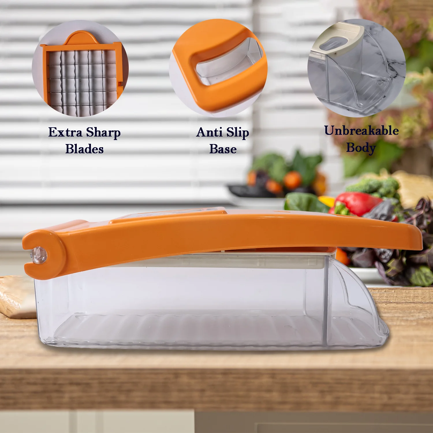Supermom Kitchen Master Vegetable & Fruit Chopper (1 Pc) - Image 4