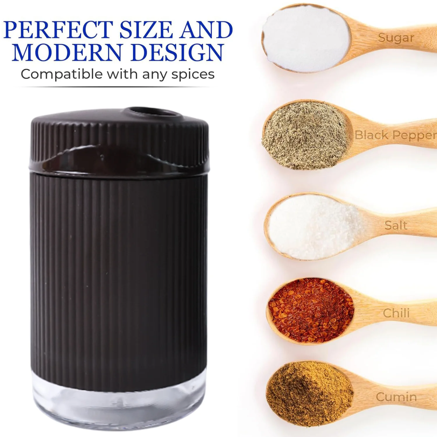 Supermom Linoo Salt & Pepper Dispenser Set (2 Pc) - Image 3