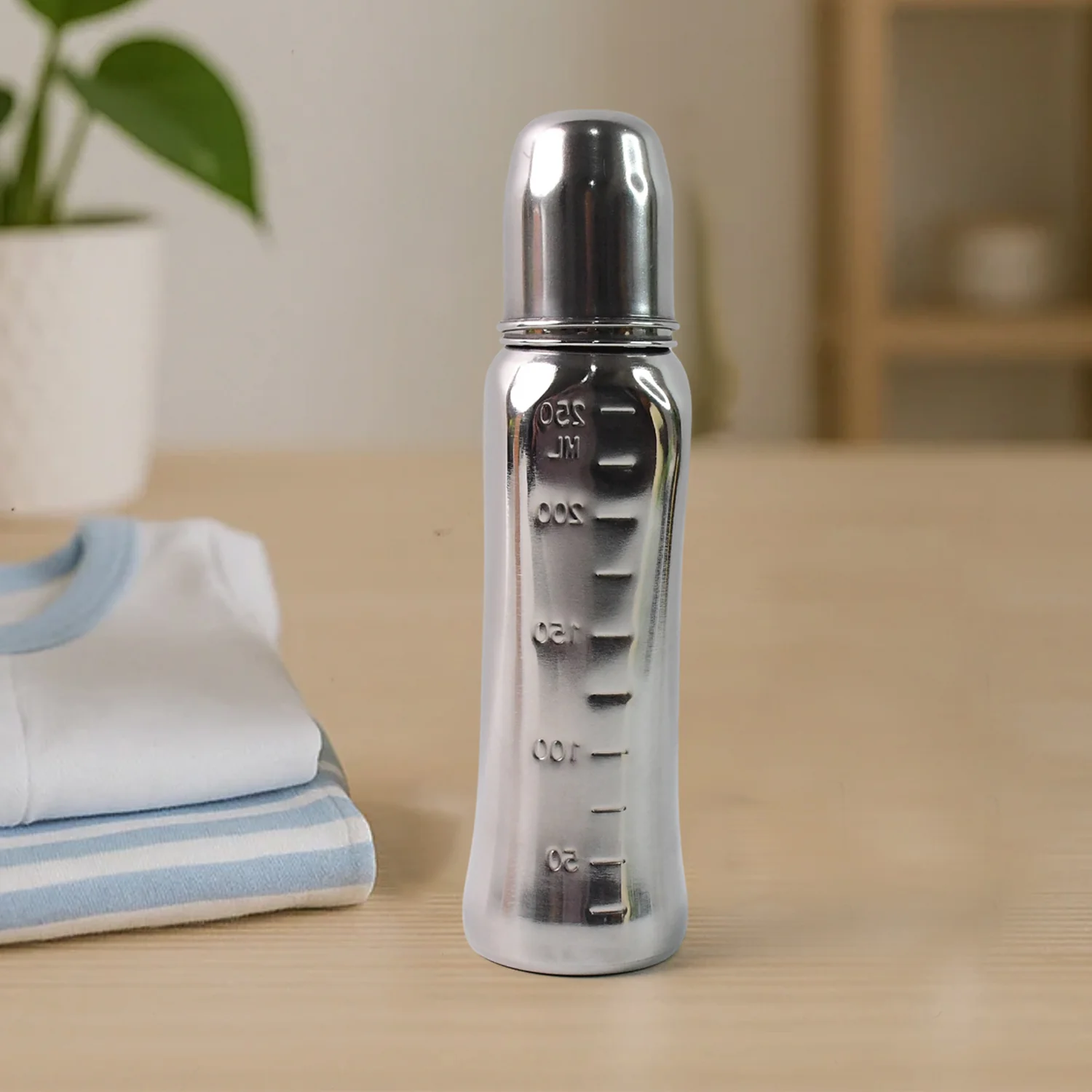 Supermom Lion Stainless Steel Feeding Bottle – 250ml - Image 7