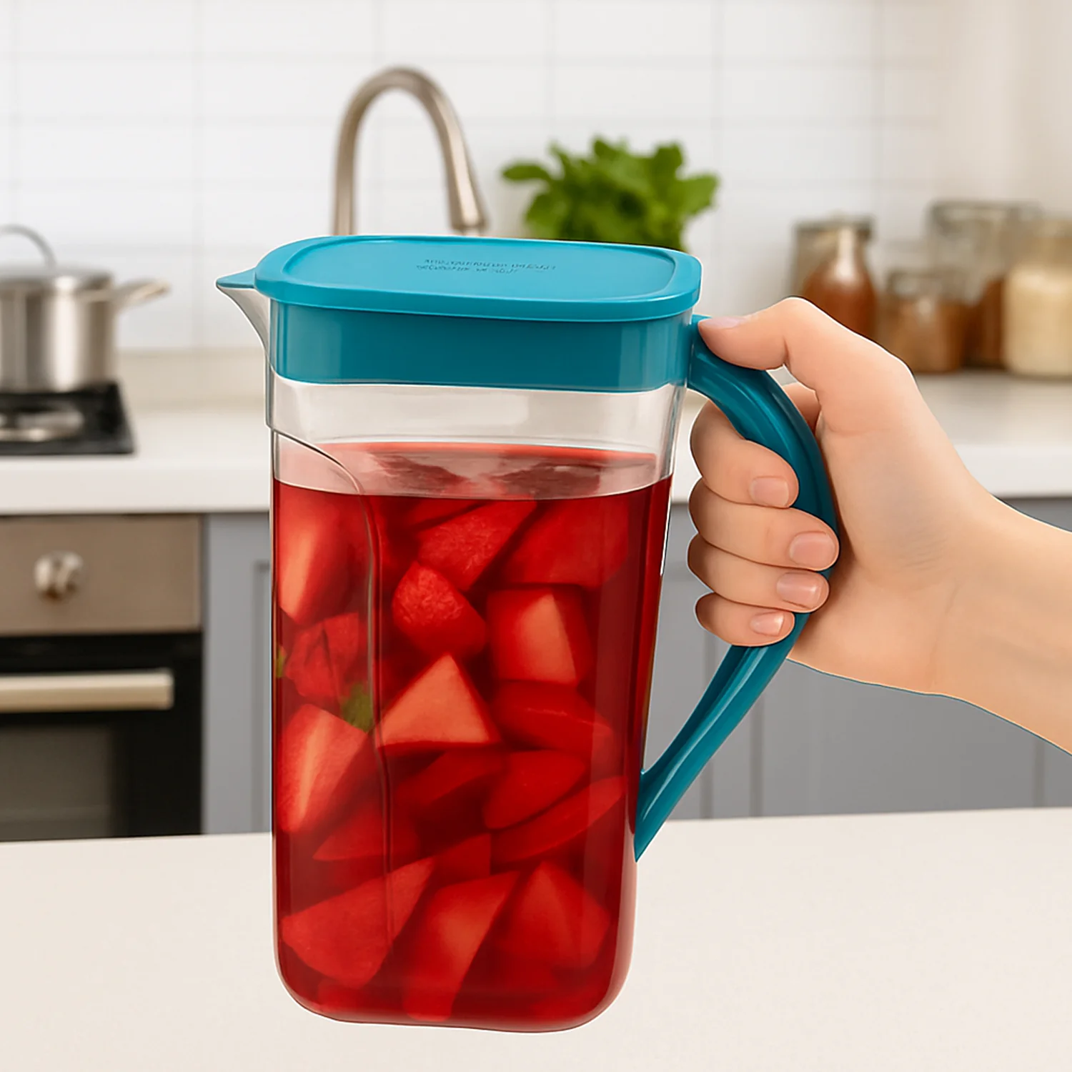 Supermom Plastic Marina Jug with 6 Glass Set - Image 11