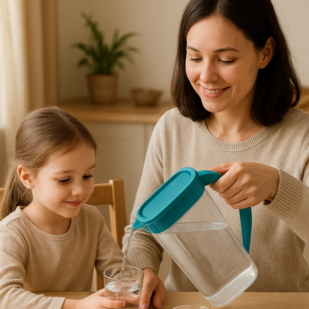 Supermom Plastic Marina Jug with 6 Glass Set - Image 4