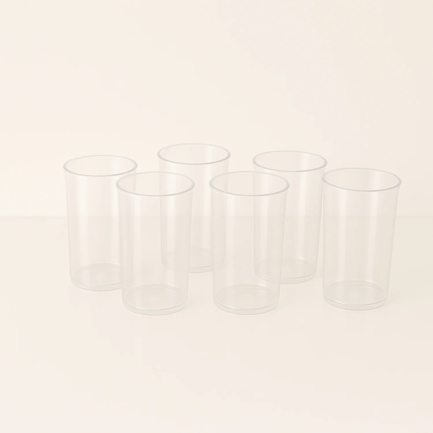 Supermom Plastic Martini Clear Glass Set (6 Pc) - Image 5