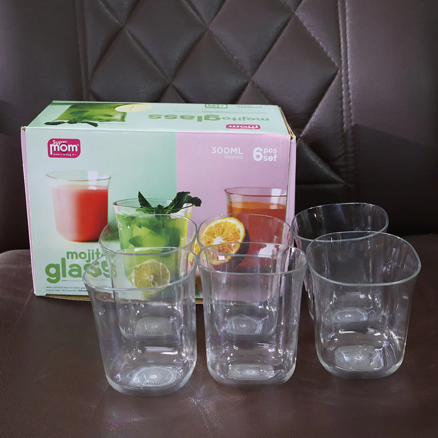 Supermom Plastic Mojito Glass 300ML Set of 6 Pc - Image 12