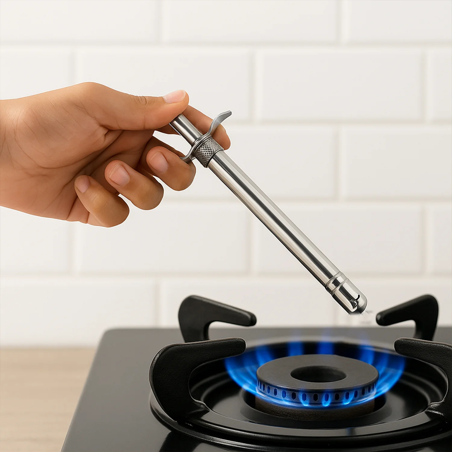 Supermom Mom’s Stainless Steel Gas Lighter with German Piezo - Image 3
