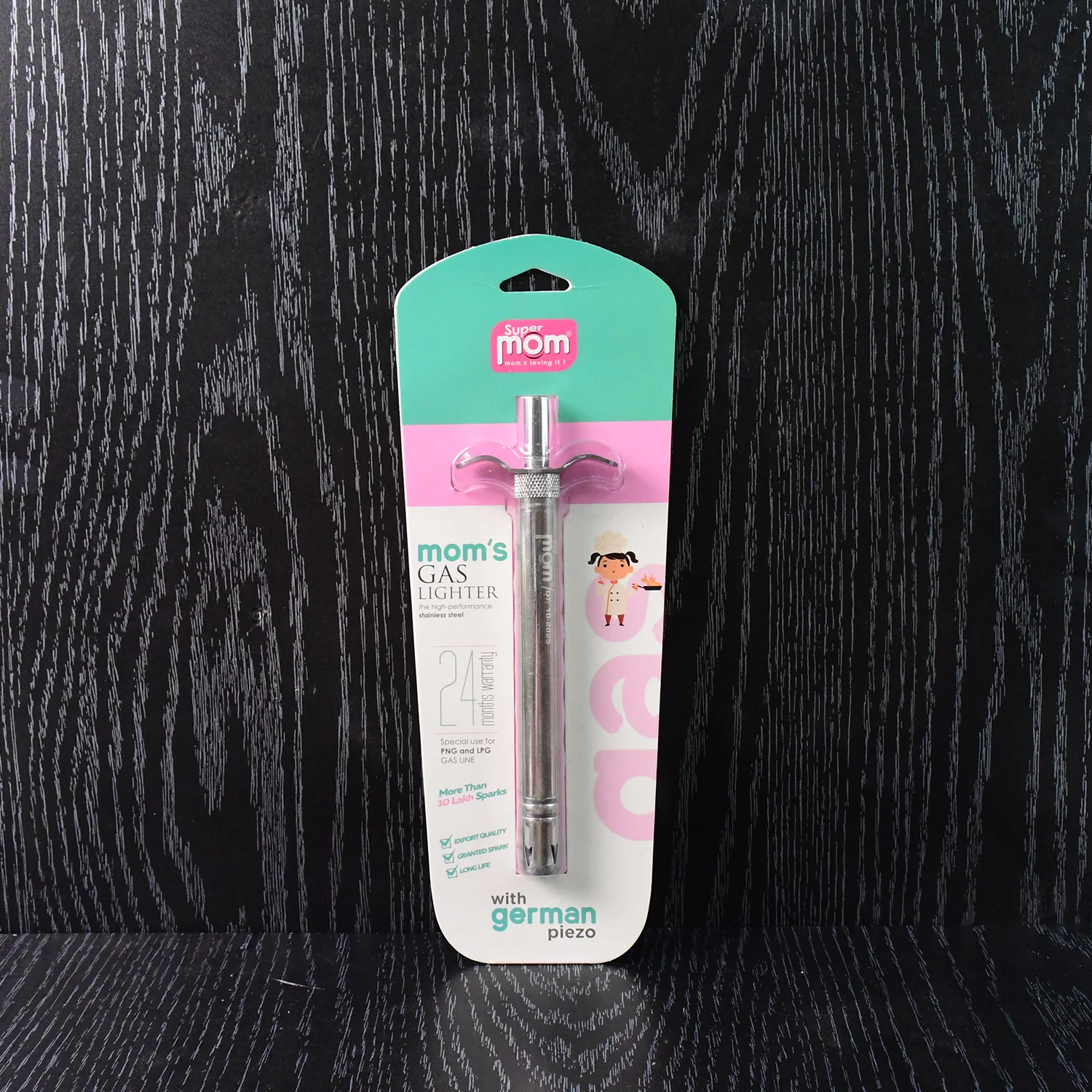 Supermom Mom’s Stainless Steel Gas Lighter with German Piezo - Image 8