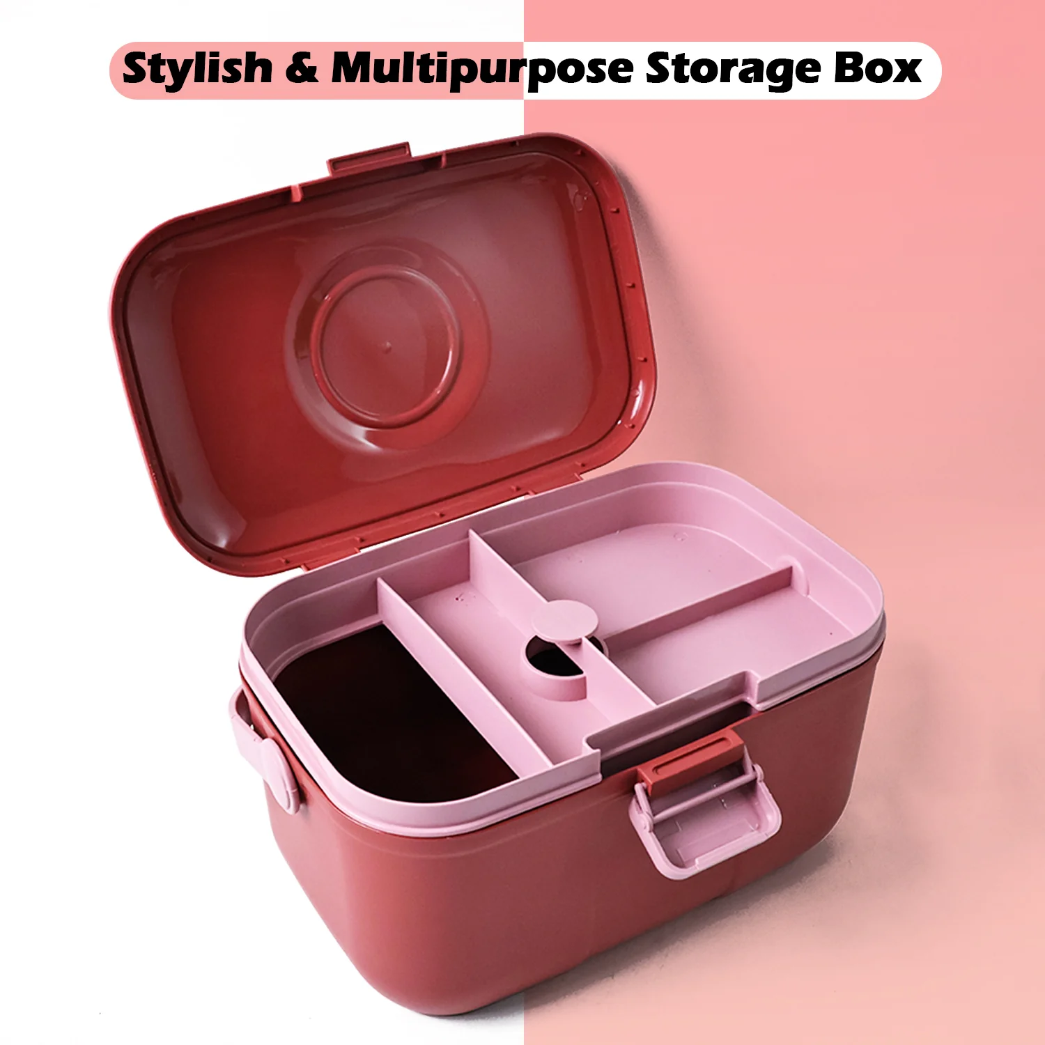 Supermom Multipurpose Storage Box with Handle (1 Pc) - Image 3