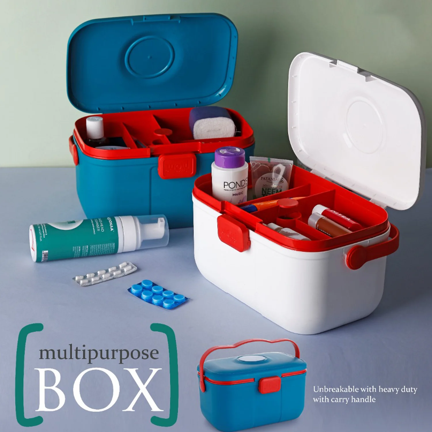Supermom Multipurpose Storage Box with Handle (1 Pc) - Image 8