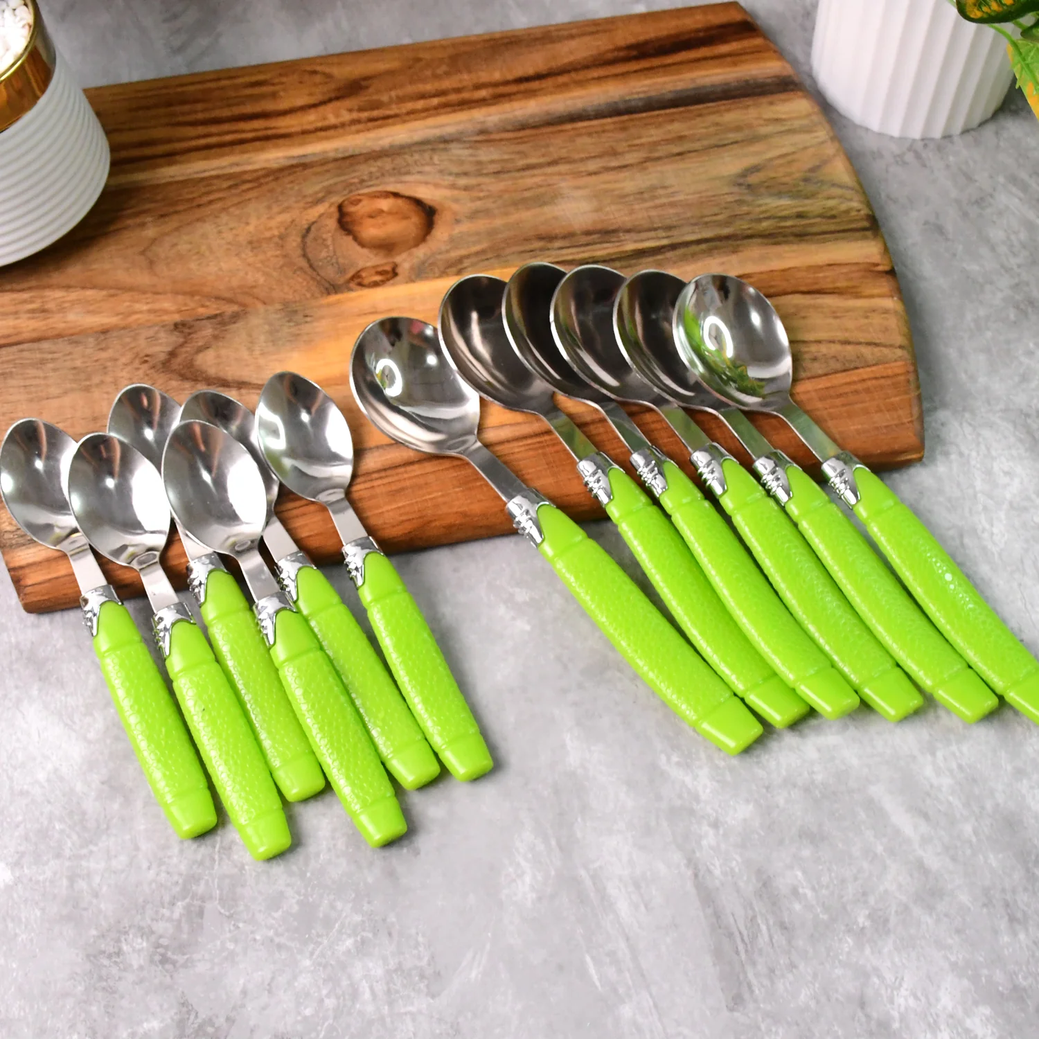 Supermom Premium Fancy Cutlery Set with Holder (24 Pc / Set) - Image 4