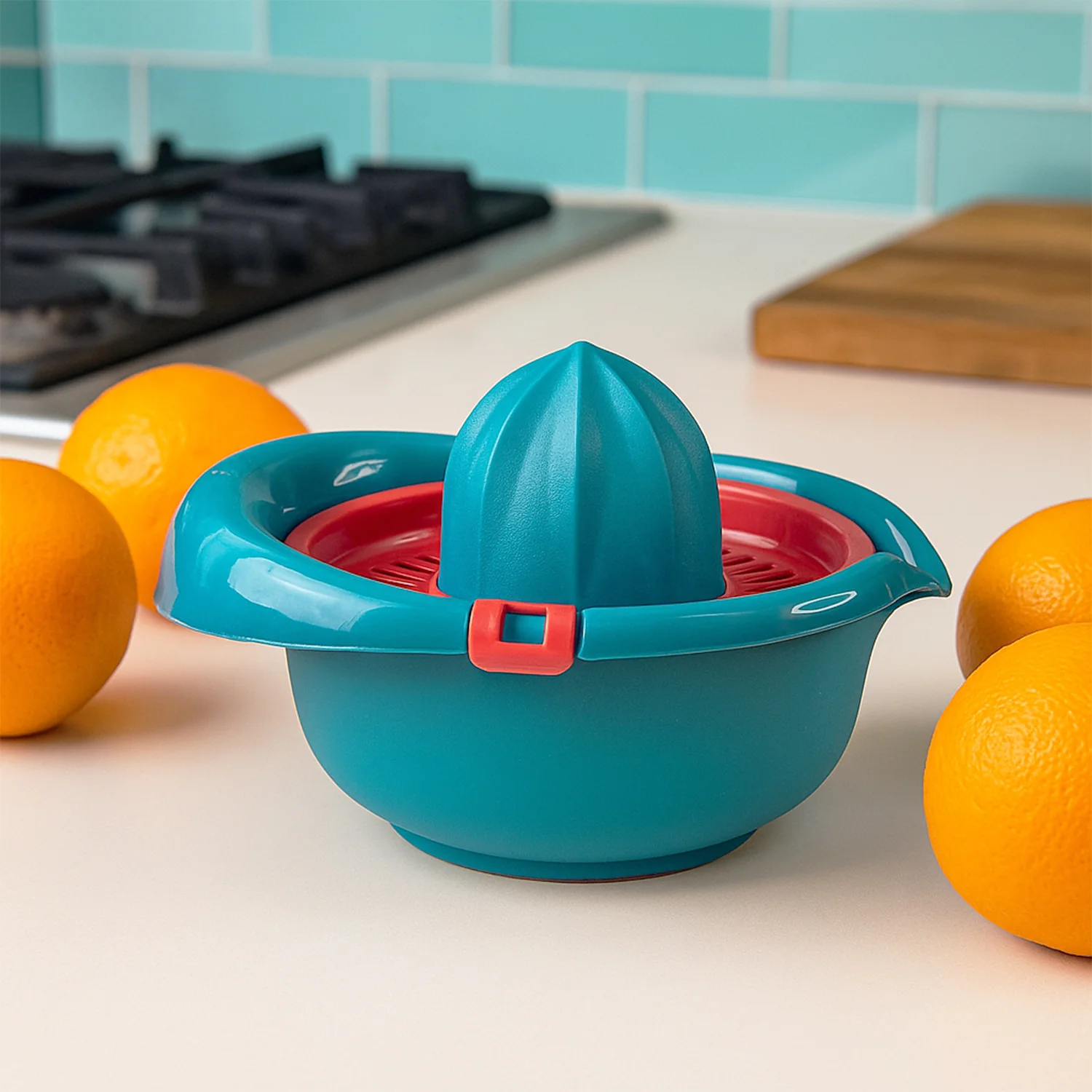 Supermom Plastic Premium Manual Hand Press Citrus Juicer (1 Pc) - Image 9