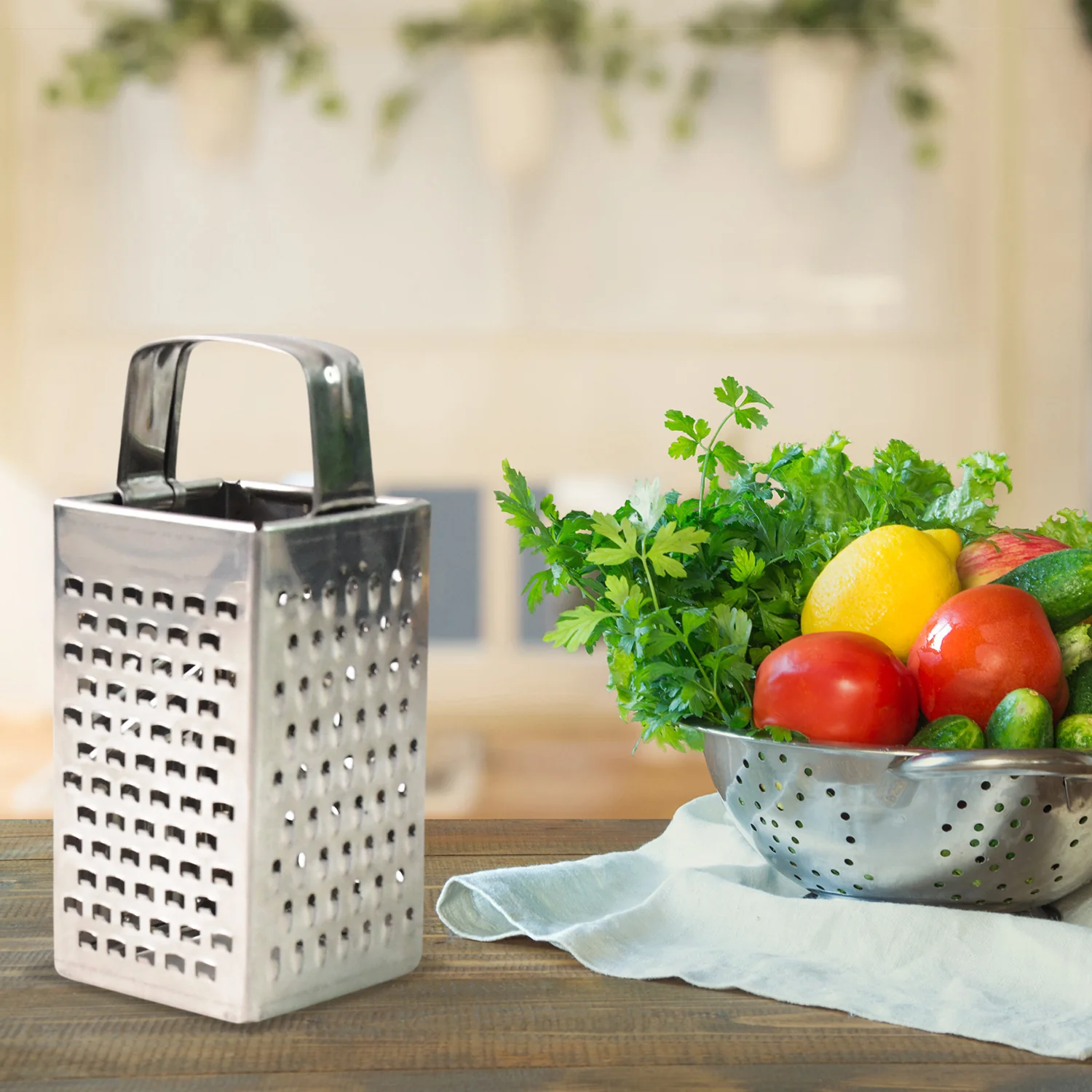 Supermom Premium 4-in-1 Stainless Steel Compact Grater and Slicer - Image 4