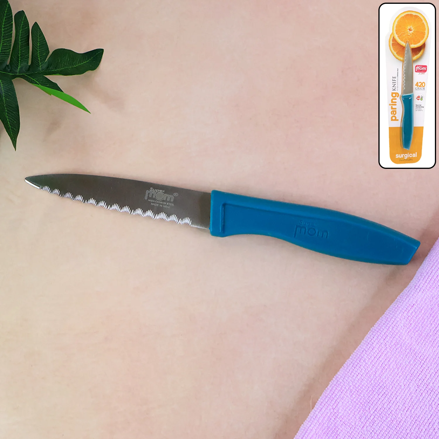 Supermom Premium Stainless Steel Paring Knife, Chhari (1 Pc)