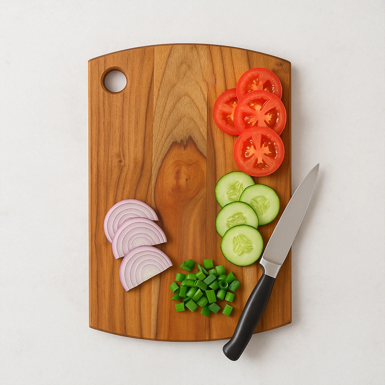 Supermom Premium Teak Wood Chopping Board for Kitchen (1 Pc) - Image 3