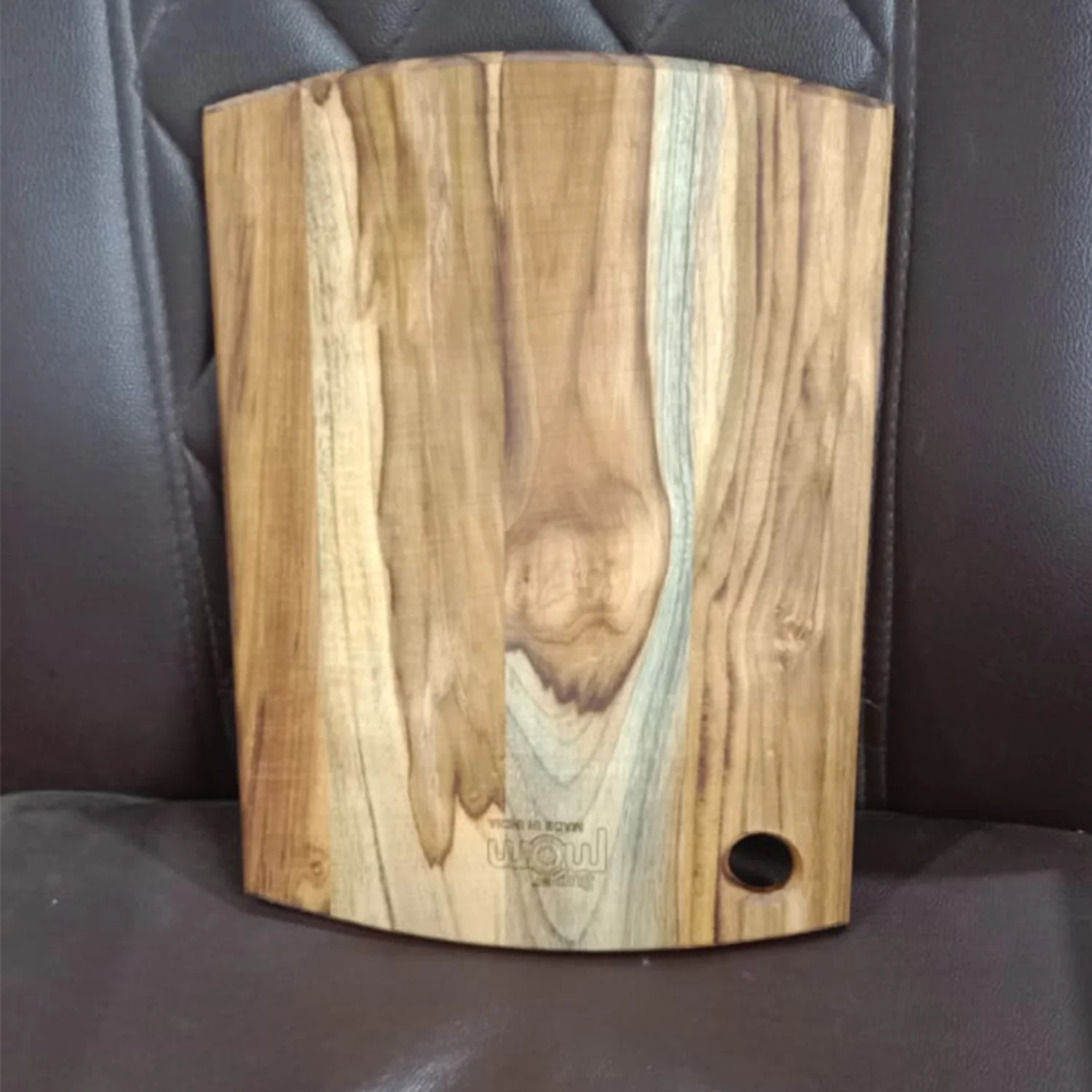 Supermom Premium Teak Wood Chopping Board for Kitchen (1 Pc) - Image 9