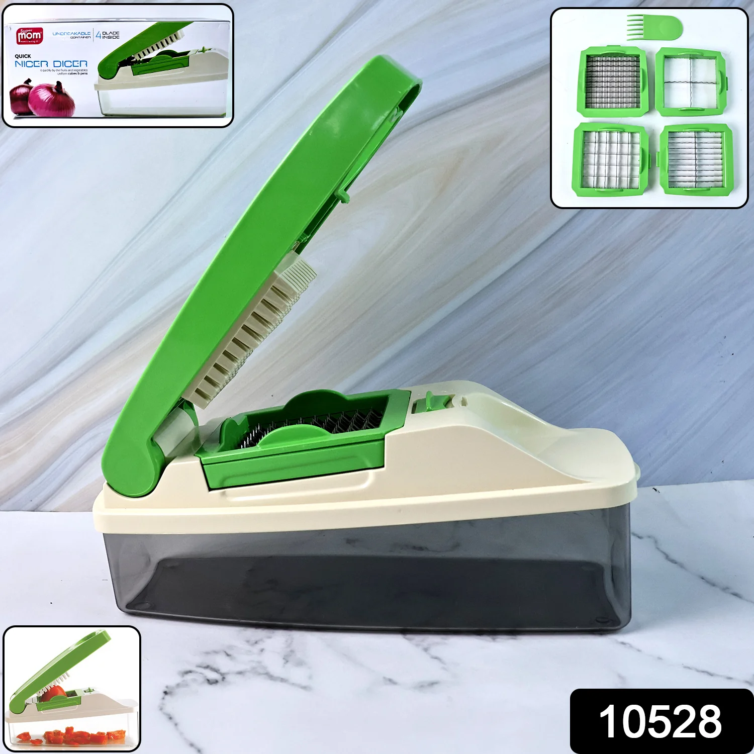 Supermom Quick Nicer Dicer – Multipurpose Vegetable & Fruit Chopper - Image 2