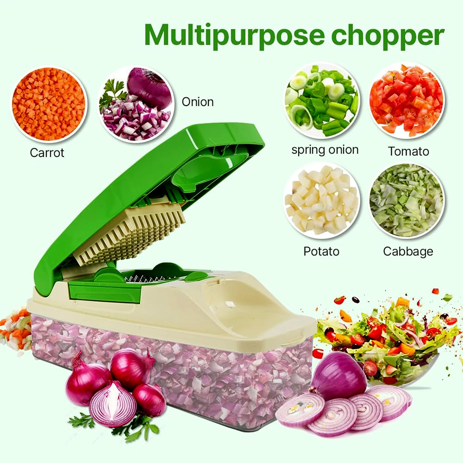 Supermom Quick Nicer Dicer – Multipurpose Vegetable & Fruit Chopper - Image 3
