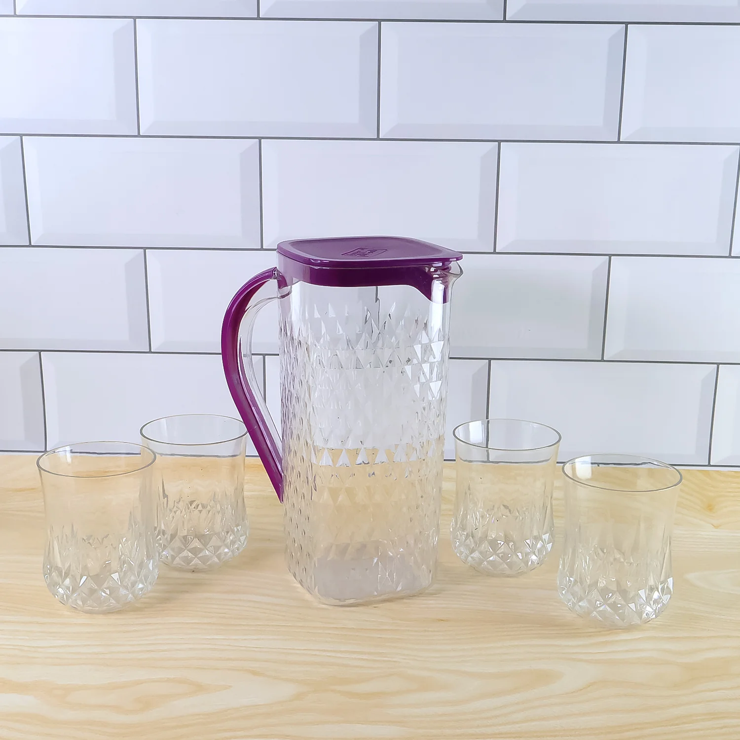 Supermom ROMA Plastic Jug with Glasses Combo Set (5 Pc) - Image 3