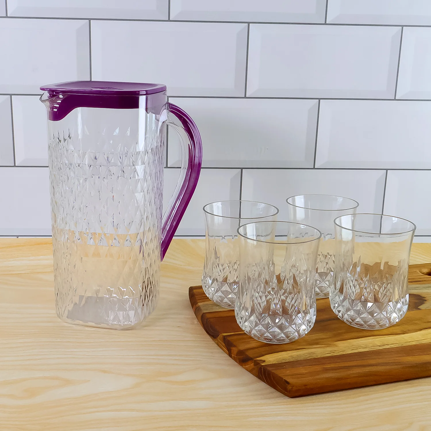 Supermom ROMA Plastic Jug with Glasses Combo Set (5 Pc) - Image 4