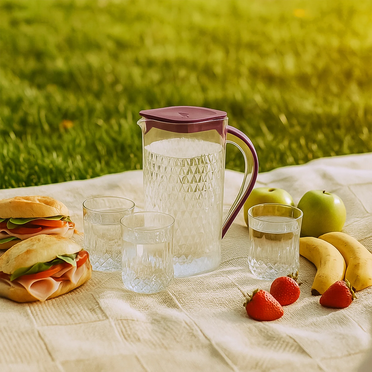 Supermom ROMA Plastic Jug with Glasses Combo Set (5 Pc) - Image 6